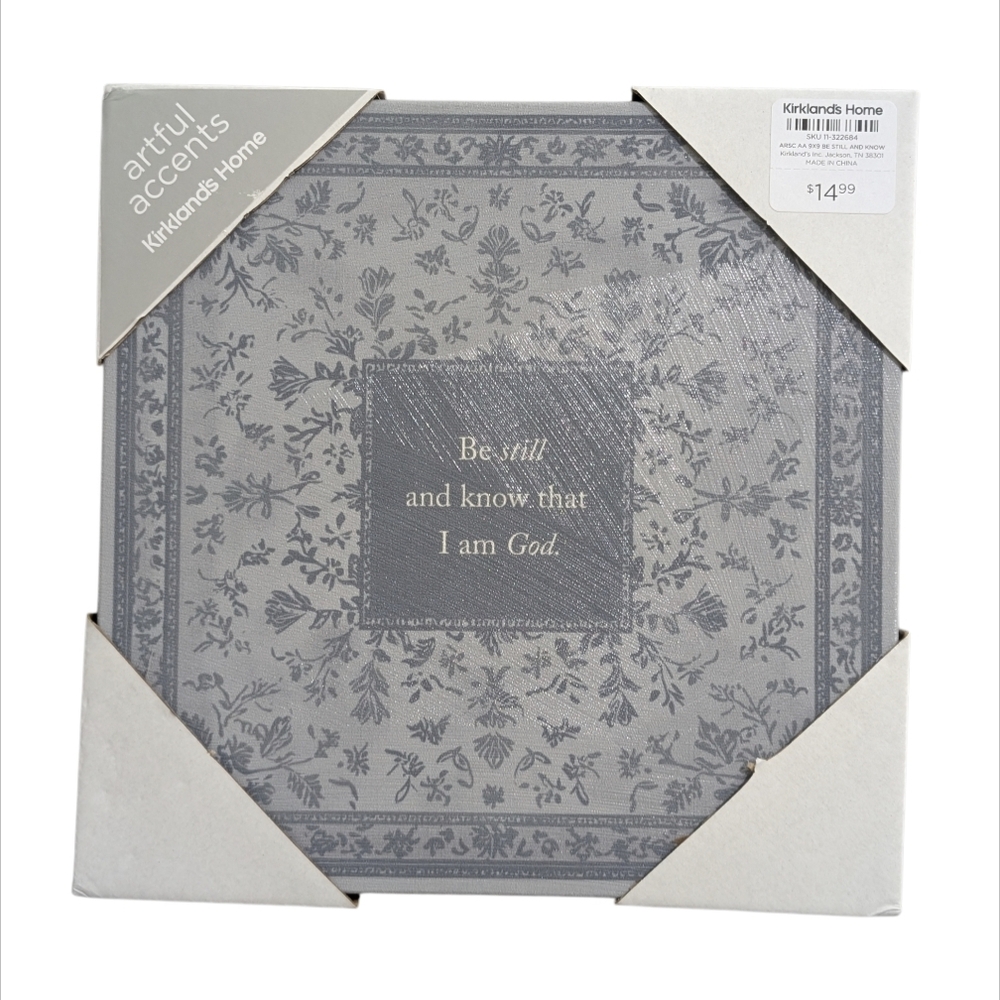 Kirklands Home White Canvas Art